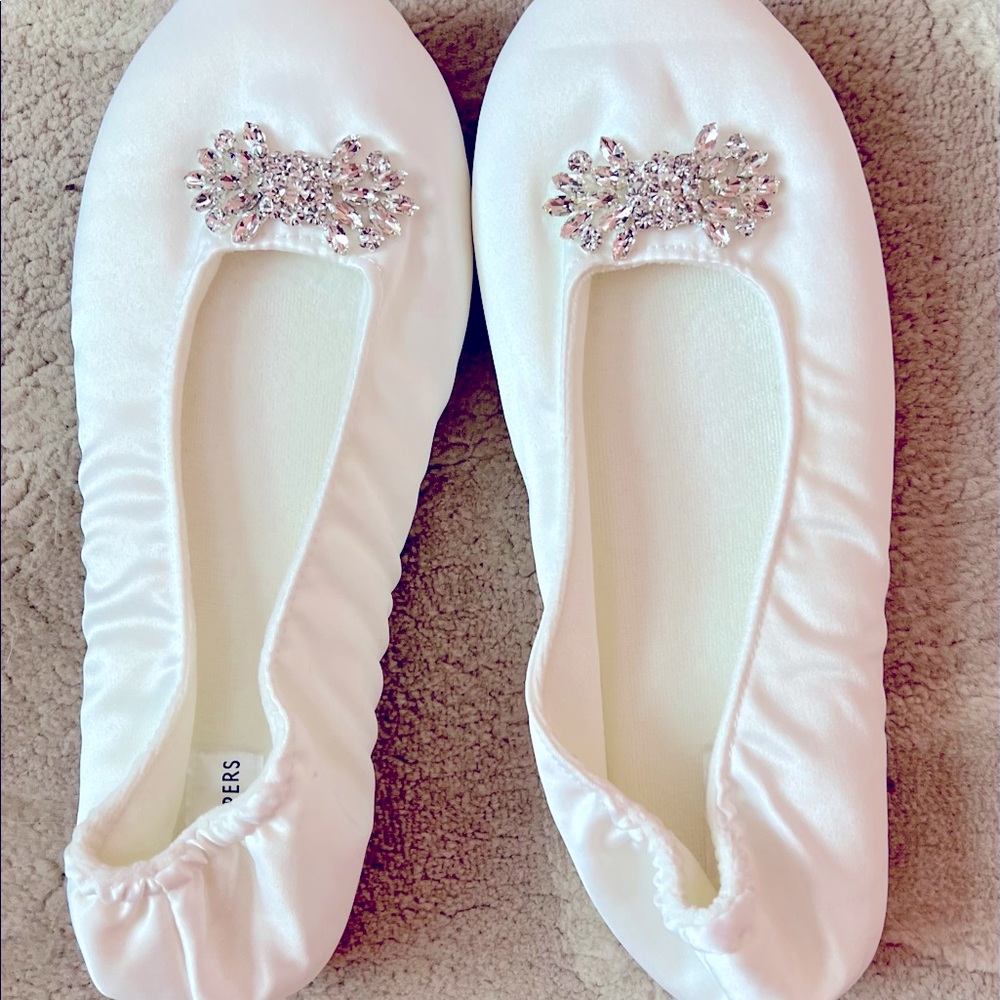 Wedding day slippers!